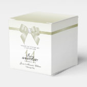 アイボリージェムボウ&リボン14結婚周年記念 フェイバーボックス (正面サイド)