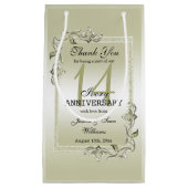 アイボリージェム&グリッター14結婚周年記念 スモールペーパーバッグ (正面)