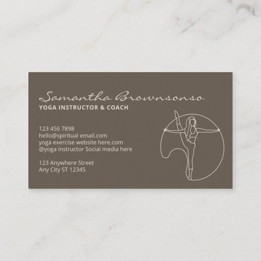 アイボリージムヨガピラティス瞑想インストラクター 名刺 (裏面)