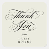 アイボリースエレガントクリプト卒業 スクエアシール (正面)