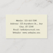 アイボリースキンケア美しい 名刺 (裏面)