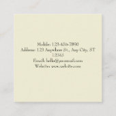 アイボリースキンケア スクエア名刺 (裏面)