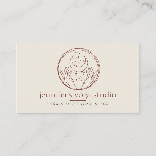 アイボリースターズエナジーヒーリングハンズムーンスピリチュアル 名刺 (裏面)