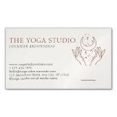 アイボリースターズエナジーヒーリング霊気マスター マグネット名刺 (正面)