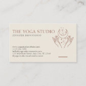 アイボリースターズ エナジー ヒーリング ハンズ ムーン スピリチュアル 名刺 (正面)