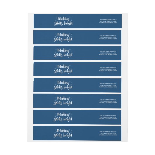 アイボリースターリーメイキングスピリッツ明るい休日 ラップアラウンドラベル (シート)