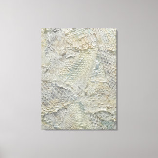 アイボリースネークスキンヘビの壁デコールキャンバスアート キャンバスプリント