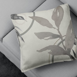 アイボリーセージ&金ゴールドハミングバード&ウォーター色葉の クッション