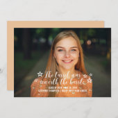 アイボリータッセルワースHasle写真卒業 案内状 (正面/裏面)