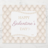 アイボリーダイヤモンドタフティパーソナライズされたングワインラベル スパークリングワインラベル (シングルラベル)