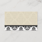 アイボリーダマスウェディングプレイスカード プレイスカード (裏面)