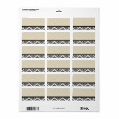 アイボリーダマスウェディング住所 シール (フルシート)