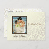 アイボリーダマスクありがとうフォトポストカード ポストカード (正面/裏面)