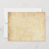 アイボリーダマスクボウウェディングRSVP 出欠カード (裏面)