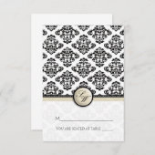 アイボリーダマスク折り畳みテント座席表 招待状 (正面/裏面)