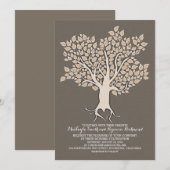 アイボリーツリーエレガントモダン結婚式招待状 招待状 (正面/裏面)