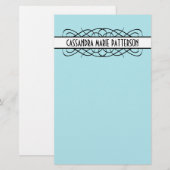 アイボリーデコフローリッシュ 便箋 (正面/裏面)