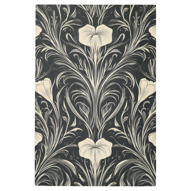 アイボリーデコ上昇パターン メタルプリント (正面)