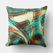 アイボリーデジタル、燃えたトーンとミントフィルム クッション (正面)