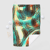 アイボリーデジタル、燃えたトーンとミントフィルム ゴルフタオル (インサイチュ)