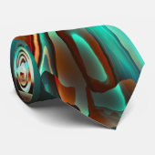 アイボリーデジタル、燃えたトーンとミントフィルム ネクタイ (ロール)