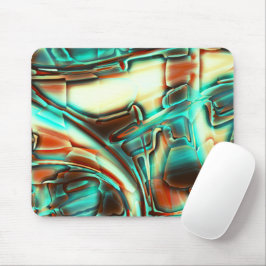 アイボリーデジタル、燃えたトーンとミントフィルム マウスパッド