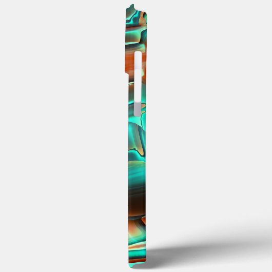 アイボリーデジタル、燃えたトーンとミントフィルム Case-Mate iPhoneケース (裏面 / 左)