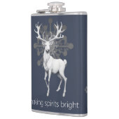 アイボリートナカイのクリスマス | ブルー フラスク (左)