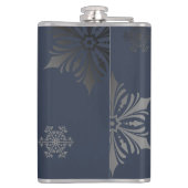 アイボリートナカイのクリスマス | ブルー フラスク (裏面)