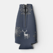 アイボリートナカイのクリスマス | ブルー ボトルクーラー (裏面)