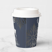 アイボリートナカイのクリスマス | ブルー 紙コップ (右)