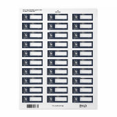 アイボリートナカイのクリスマス | 青い贈り物 ラベル (フルシート)