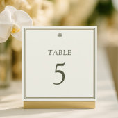 アイボリートロピカル結婚パームのテーブル番号1-99 カード