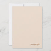 アイボリート自然ーン写真Dateカードを保存 サンキューカード (裏面)