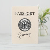 アイボリードイツのパスポート日付を保存 セーブザデート (スタンド正面)