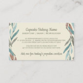 アイボリーバニラベーカリーフラワーズケーキペストリー 名刺 (裏面)