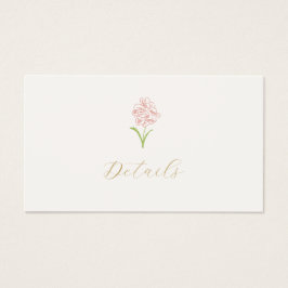 アイボリーバラギフト結婚登録のエンクロージャカード