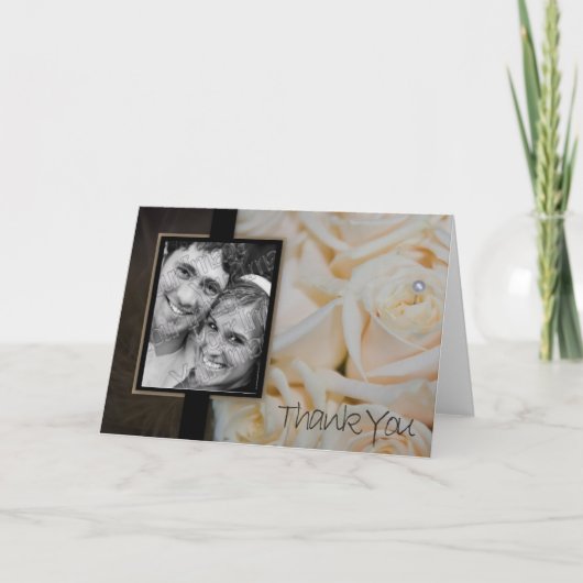 アイボリーバラサンキューカード サンキューカード (正面)