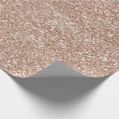 アイボリーバラ金ゴールド抽象芸術グリッターブライダル16日 ラッピングペーパー (角)