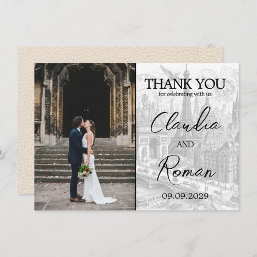 アイボリーパリパスポート サンキューカード (正面/裏面)