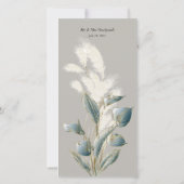 アイボリーパンパスグラステーブル設定サンキューカード (裏面)