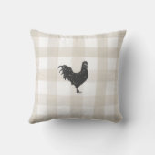 アイボリーパーソナライズされたプレイドファームスウィートファーム クッション (裏面)