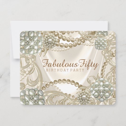 アイボリーパールバースデーパーティー 招待状 (正面)