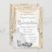 アイボリーパールプリンセスキンセアニラ 招待状 (正面/裏面)