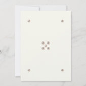 アイボリーパール聖書の詩キリスト教の結婚式 招待状 (裏面)