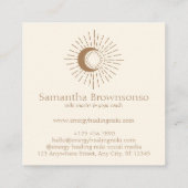 アイボリーヒーリングサンムーンスピリチュアルエネル太陽のギー スクエア名刺 (裏面)