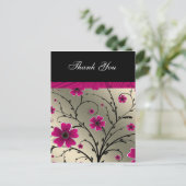 アイボリーピンクフローラ感謝していユー ポストカード (スタンド正面)