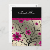 アイボリーピンクフローラ感謝していユー ポストカード (正面/裏面)