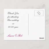 アイボリーピンクフローラ感謝していユー ポストカード (裏面)