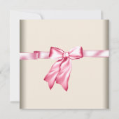 アイボリーピンクローズウーマンズバースデーパーティー 招待状 (裏面)